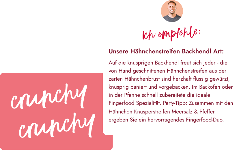 Empfehlungskarte in der Eismann App, die Markenwelt und Produktstory verbindet und Vertrauen durch persönliche Ansprache und visuelles Branding stärkt.