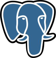 Logo von PostgreSQL, ein blauer Elefant, steht für das objektrelationale Datenbanksystem.