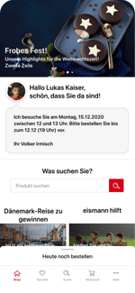 Zur Veranschaulichung und für einen kurzen Blick in die Grailify App, wird ein Screendesign mit neuen Sneaker-Releases dargestellt.
